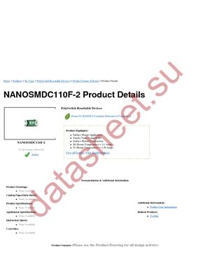 NANOSMDC110F-2 datasheet  